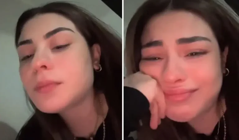 Markette karşılaştığı durumu anlatan genç kız, gözyaşlarına boğuldu