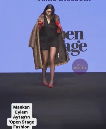Ünlü mankenin podyumda zor anları! Bir adım bile atamadı