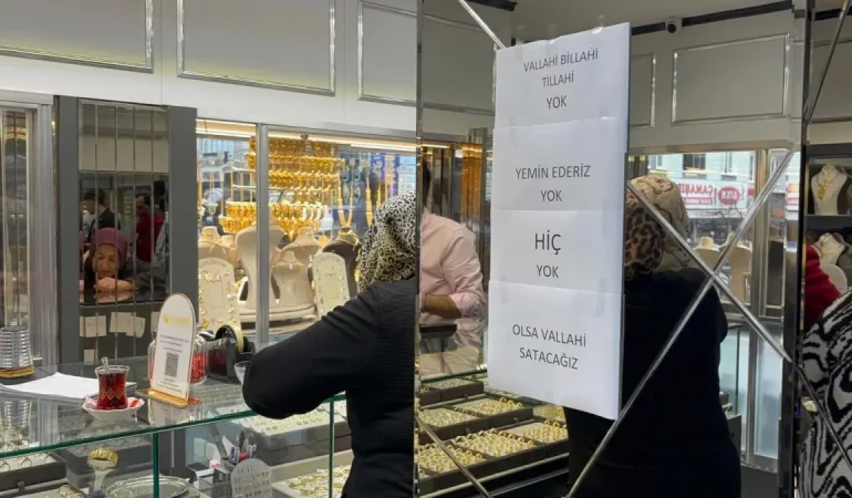 Bursa'da Kuyumcudan İlginç Slogan