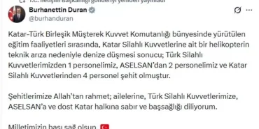 Siyasilerden helikopter kazası şehitleri için taziye mesajları