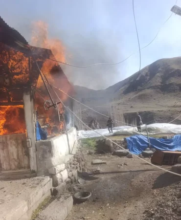 Sobadan Kıvılcım Yangını, 1 Ev Kül Oldu