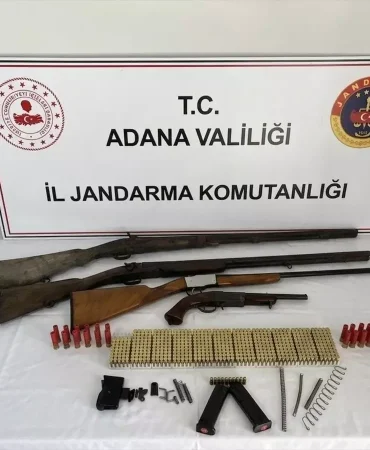 Kozan'da Ruhsatsız Silahlar Ele Geçirildi