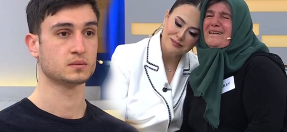 Ağlayan anne, taş kesilen evlat! Canlı yayında dikkat çeken görüntü