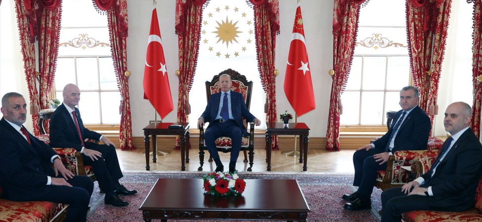 Cumhurbaşkanı Erdoğan, FIFA Başkanı Infantino'yu kabul etti