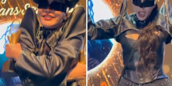 Hande Yener ödülü alır almaz kırdı