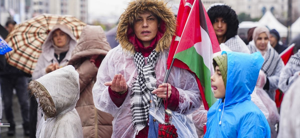 İstanbul'da İsrail Protestosu