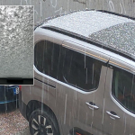 İstanbul'da dolu yağışı! Ortalık beyaza büründü