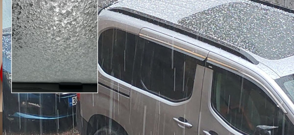 İstanbul'da dolu yağışı! Ortalık beyaza büründü