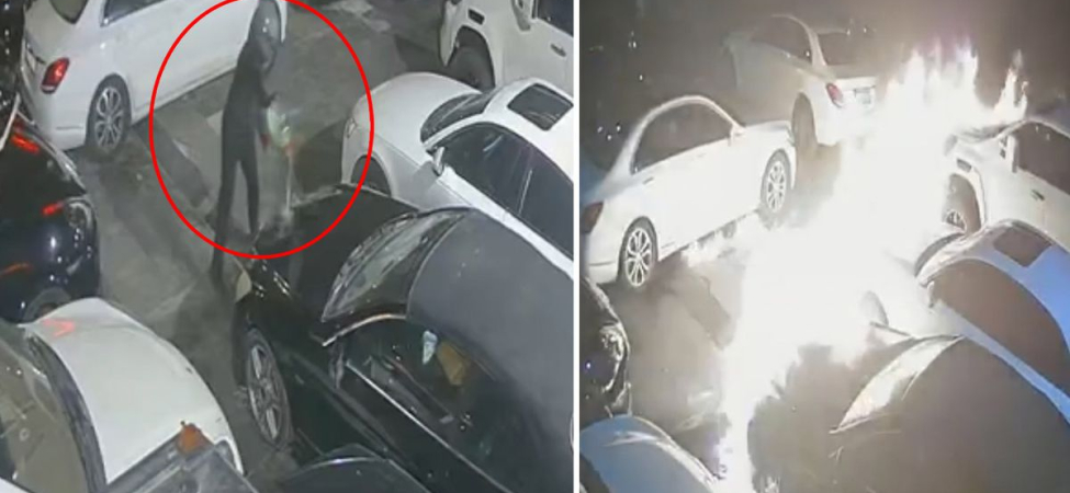 İstanbul'un göbeğinde dehşet: 100 milyonluk araçları benzin döküp yaktılar