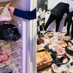 Kasapta mide bulandıran görüntüler! Hepsini vatandaşa yedireceklerdi