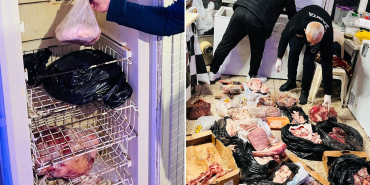 Kasapta mide bulandıran görüntüler! Hepsini vatandaşa yedireceklerdi