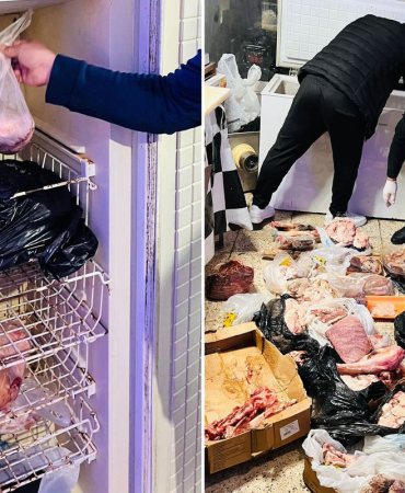 Kasapta mide bulandıran görüntüler! Hepsini vatandaşa yedireceklerdi