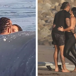 Kim Kardashian ve Lewis Hamilton, sörf yaparken aşk tazeledi