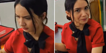 Müşterinin aldığını gören kasiyerin yüzü şekilde şekle girdi