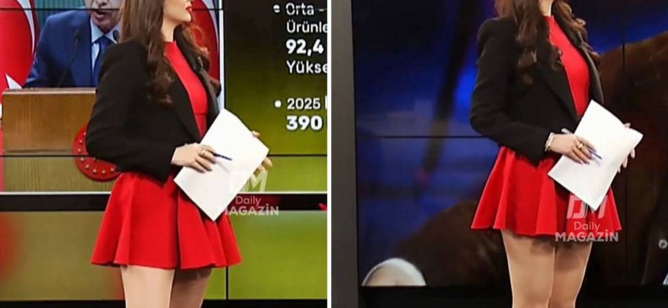 Sunucunun tercih ettiği kıyafet tartışma yarattı